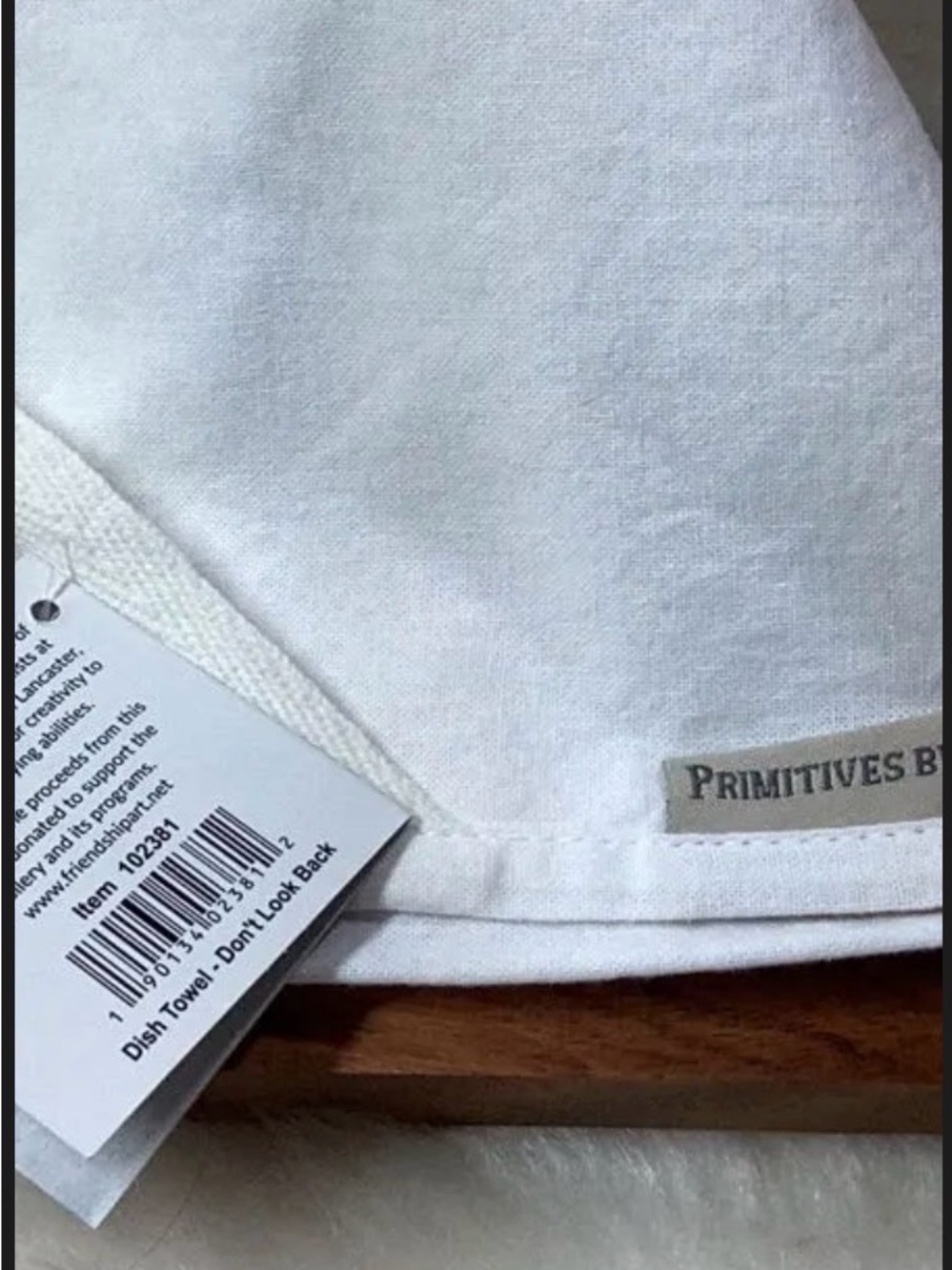 Primitives by Kathy White Cotton Kitchen Dish Towel